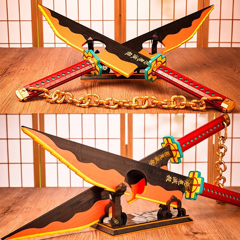 Kravkind 1478pcs, 82inch for Sword Building Block Model, Samurai Sword Set with Scabbard and Stand, Best Gift for Anime Fans - Image 4