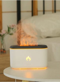 Arabest Realistic Flame Mist Humidifier, Quiet Night Light with Auto Off, Usb Humidifier, Aromatherapy Essential Oil Diffuser for Home/Office/Bedroom (White)  - Image 4