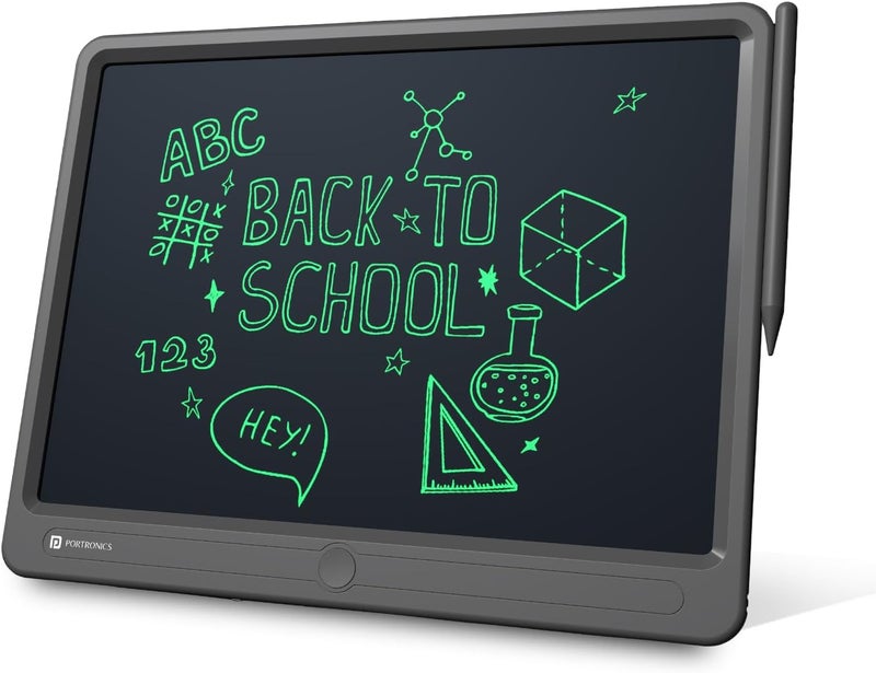 لوحة الكتابة القابلة لإعادة الكتابة LCD بحجم 15 بوصة من رافباد (رمادي) - Image 1