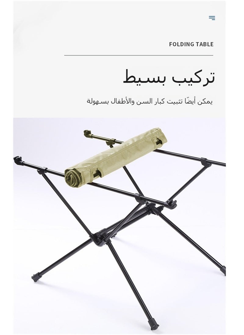 Folding Portable Aluminum Outdoor Picnic Camping Table, with Easy Carrying Bag for Indoor,Outdoor,Camping, Beach,Backyard, BBQ, Party, Patio, Picnic