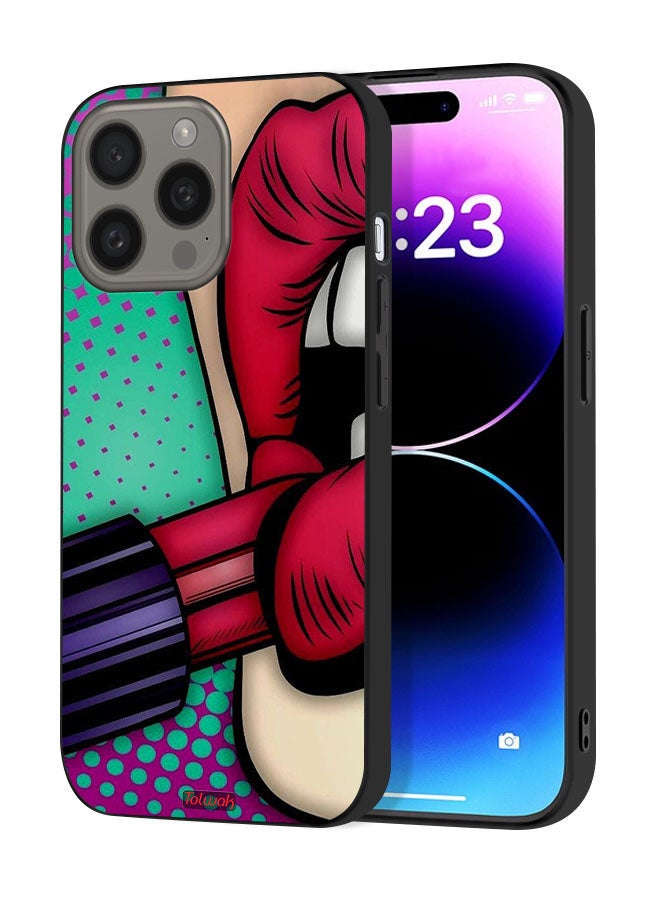 Tolwak Apple iPhone 15 Pro Protective Case Cover Lipstick - Image 1