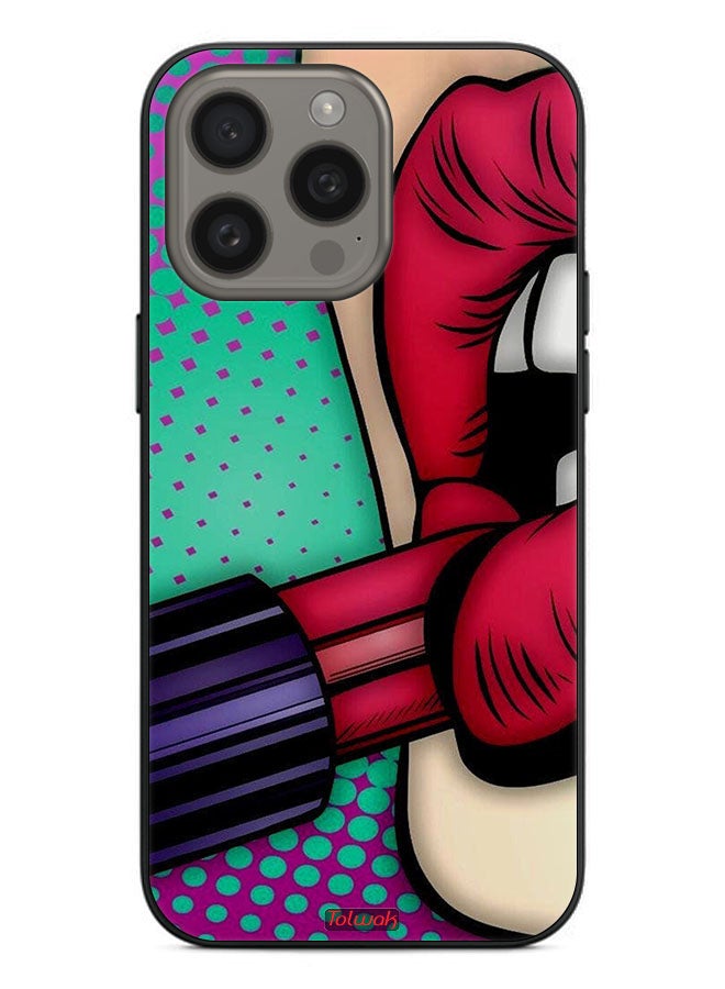 Tolwak Apple iPhone 15 Pro Protective Case Cover Lipstick - Image 2