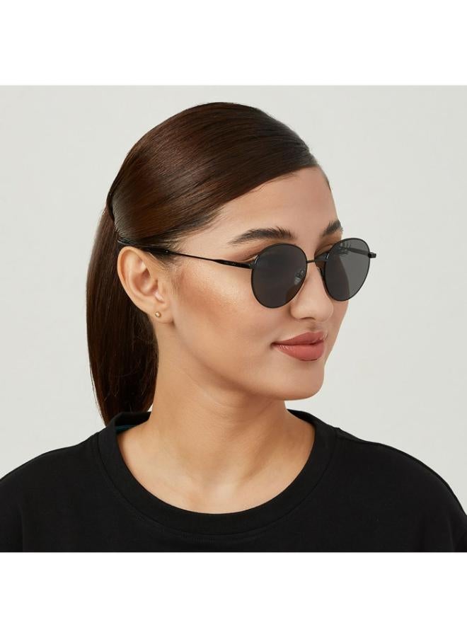 30Sundays TURN AROUND Unisex Black Sunglasses - Frame Material: Metal - Lens Color: Black- Frame Color: Black - Full Rim - Image 5