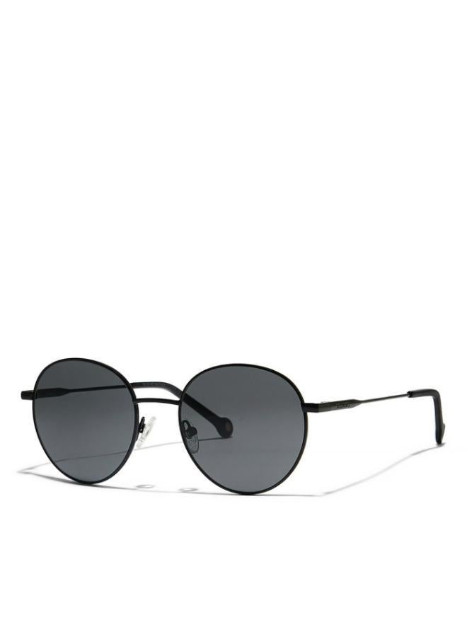 30Sundays TURN AROUND Unisex Black Sunglasses - Frame Material: Metal - Lens Color: Black- Frame Color: Black - Full Rim - Image 2