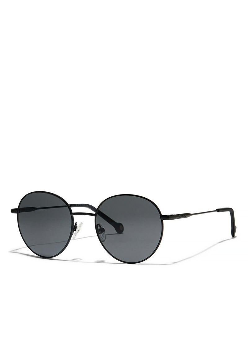 30Sundays TURN AROUND Unisex Black Sunglasses - Frame Material: Metal - Lens Color: Black- Frame Color: Black - Full Rim  - Image 2
