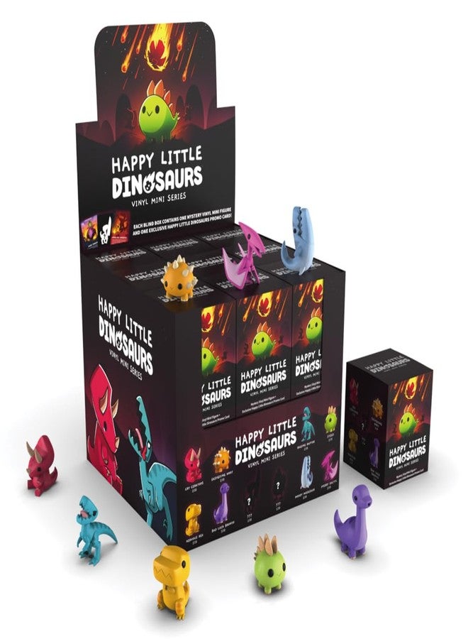 Unstable Games مجموعة ألعاب Unstable Games TeeTurtle Happy Little Dinosaurs - مجسمات فينيل صغيرة من سلسلة Mystery Box، لون أسود - Image 3
