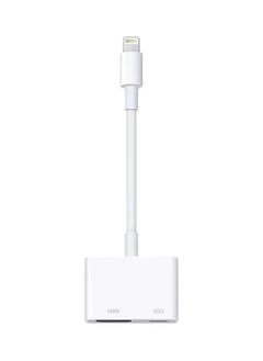 Lightning To HDMI Digital AV Adapter White