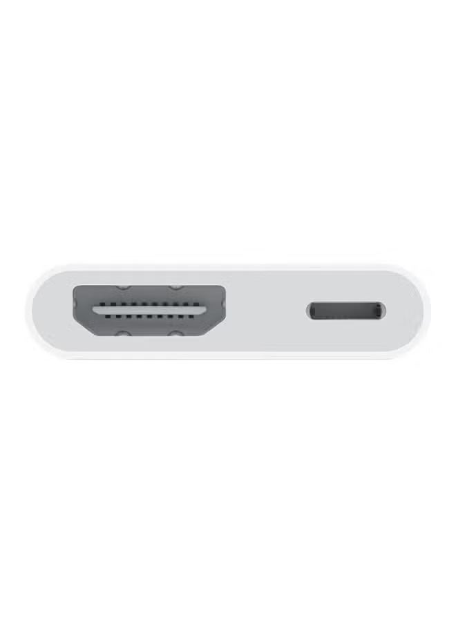 Golau - Lightning To HDMI Digital AV Adapter White - Image 1