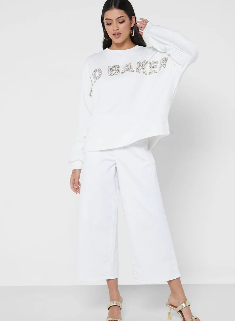 Ted Baker Lace Detail Knitted Sweatshirt