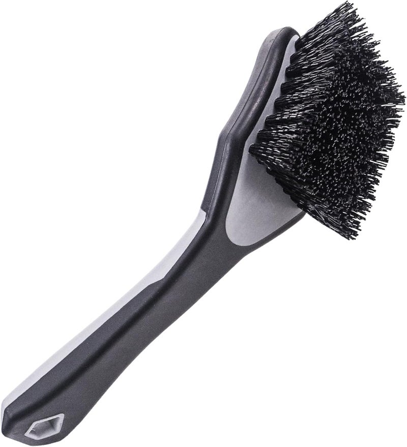 VIKING Tire Brush, Scrub Brush for Cars with Low Profile Tires, Brush for Car Detailing Kit, Grey with Black Bristles, 9.3 x 2.5 x 2.5 inch Tiered cost purchase alternatives - Image 1