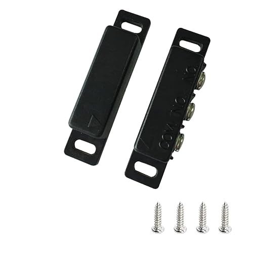 priaolker MC-31B NC/NO Magnetic Reed Switch Surface Mount Door Window Alarm, Magneti Door Switch, Contact Sensor, for Home Security and Burglar Alarm Systems, Sets of 10, Black - Image 4