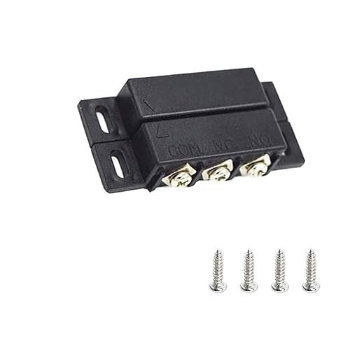 priaolker MC-31B NC/NO Magnetic Reed Switch Surface Mount Door Window Alarm, Magneti Door Switch, Contact Sensor, for Home Security and Burglar Alarm Systems, Sets of 10, Black - Image 5