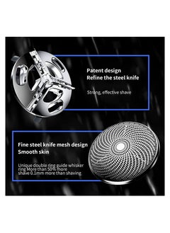 Excefore Mini-Shave Portable Electric ShaverElectric Razor for MenPocket Size Mini ShaverUSB Rechargeable Shaver with Led Display & Suspension Holefor Home Car Travel (Black)  - Image 3