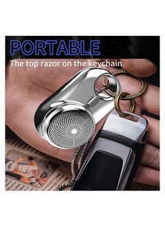 Excefore Mini-Shave Portable Electric ShaverElectric Razor for MenPocket Size Mini ShaverUSB Rechargeable Shaver with Led Display & Suspension Holefor Home Car Travel (Black)  - Image 4
