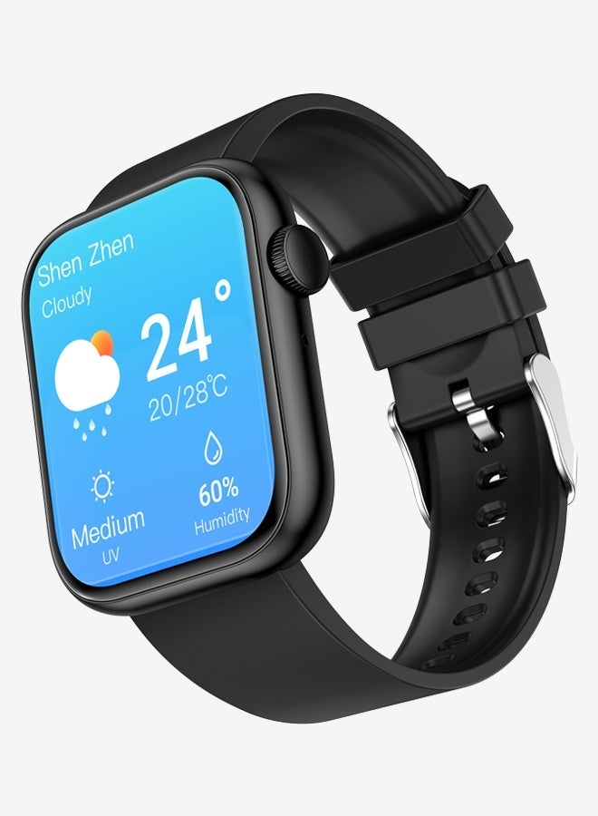 LIGE Top Brand Fashion QX 7 Smartwatch For Men Full Screen Touch ,100+ Sport Modes ,Bluetooth5.2 Call ,24h Heartrate ,Deep Waterproof IP67 ,Long-Lasting Battery Life 260mAh Black Wristwatches Gifts - Image 4