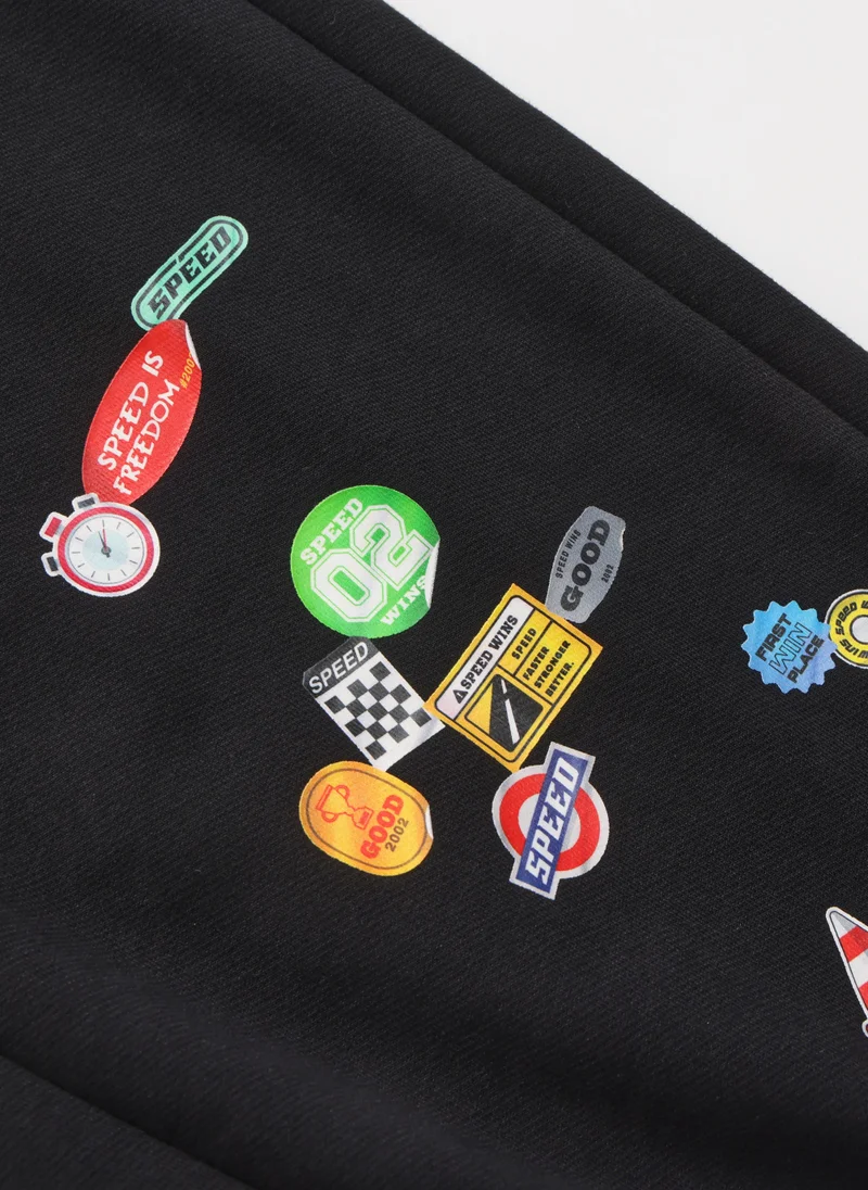 Balabala Black Kids Boys Knitted trousers for Men | Best Price UAE