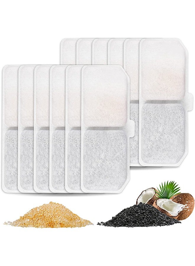 Cat Water Fountain Filters, 10-Packs Pet Water Dispenser Filter With Triple Filtration System, Pet Fountain Carbon Filters Compatible with 3L Automatic Pet Fountain - Image 1