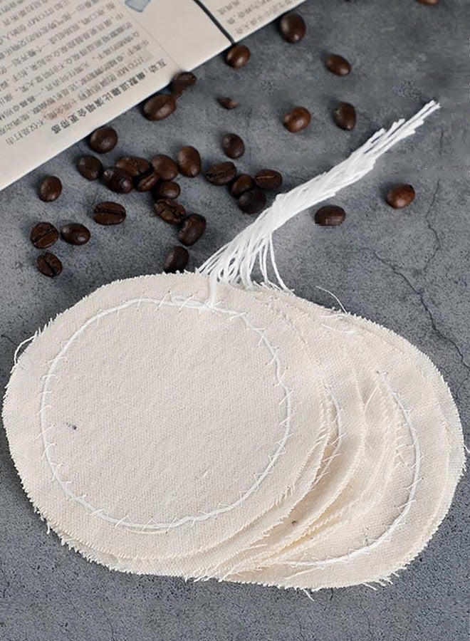 بينكو 10 قطع من قماش فلتر بديل لشفاط القهوة - ترشيح دقيق من الفلانيل للأواني البلجيكية والشفاطات، قابلة لإعادة الاستخدام والغسل - Image 2