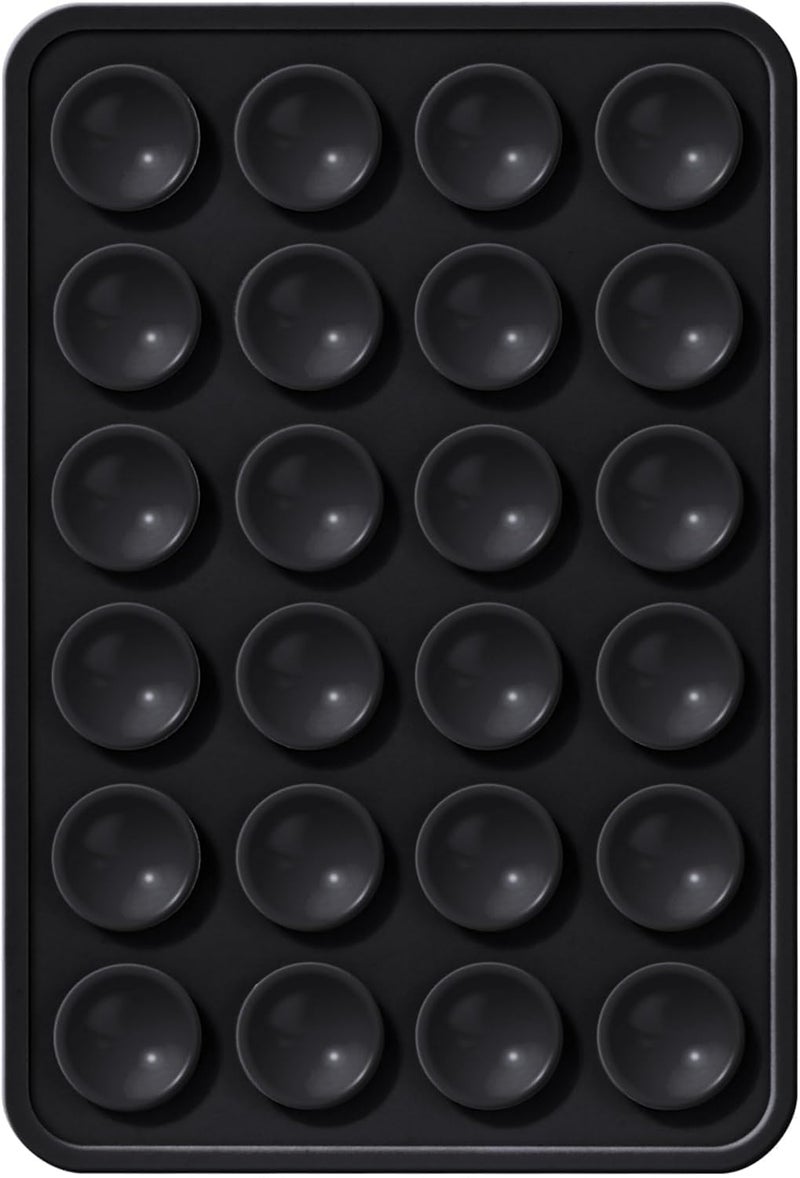 INEFABLE حافظة هاتف شفط، ملصق شفط للهاتف، حافظة هاتف شفط سيليكون لحامل ملحقات الهاتف بدون استخدام اليدين، ملحقات فيديو الهاتف (أسود، أبيض - عبوة من 2) - Image 2