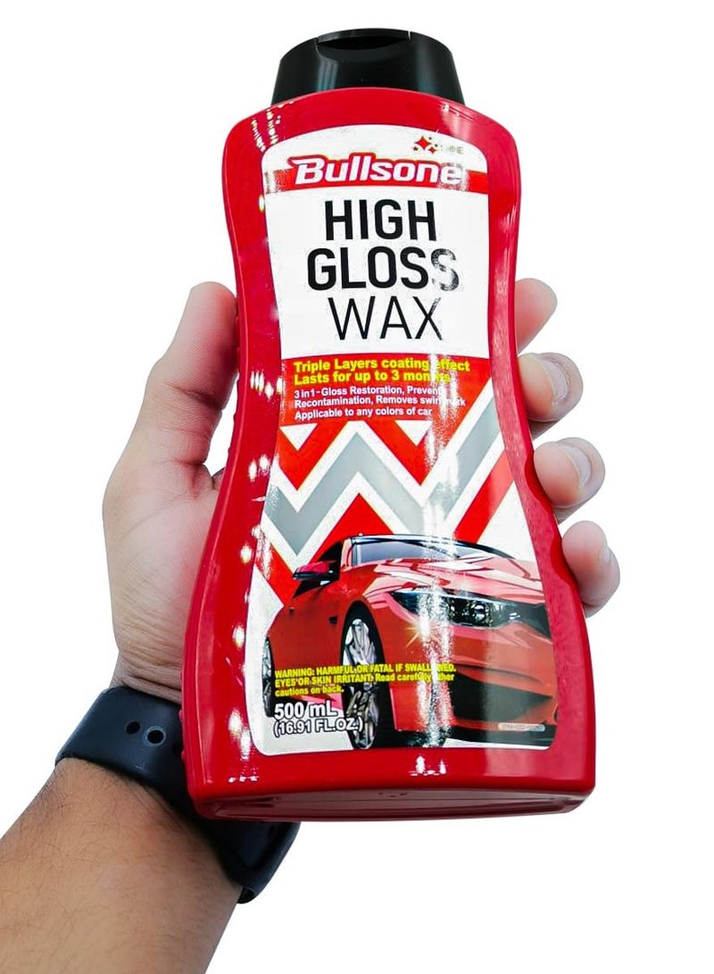 بولسون شمع بولسون عالي اللمعان لمعان وحماية فائقين لسيارتك - 500 مل - Image 3