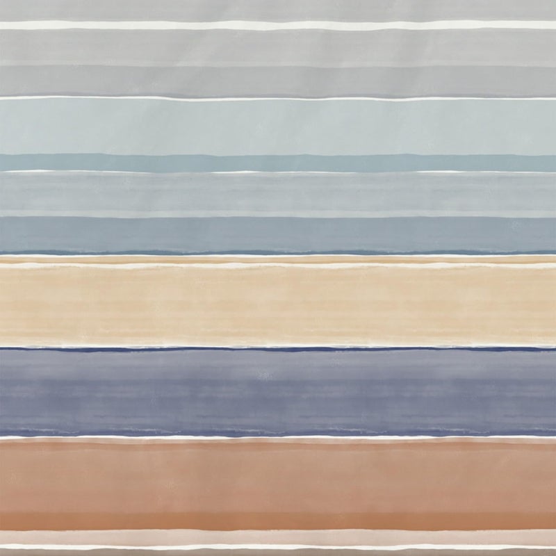DDECOR Live beautiful Ddecor Primary Collection Bedsheet Set - 100% Cotton Bedsheet for Double Bed, Stripes 145 TC, Double Bedsheet with 2 Pillow Covers - Blue  - Image 5