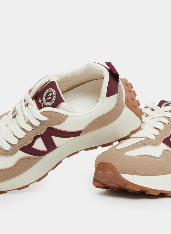 Styli Styli Color Block Lace Up Sneakers