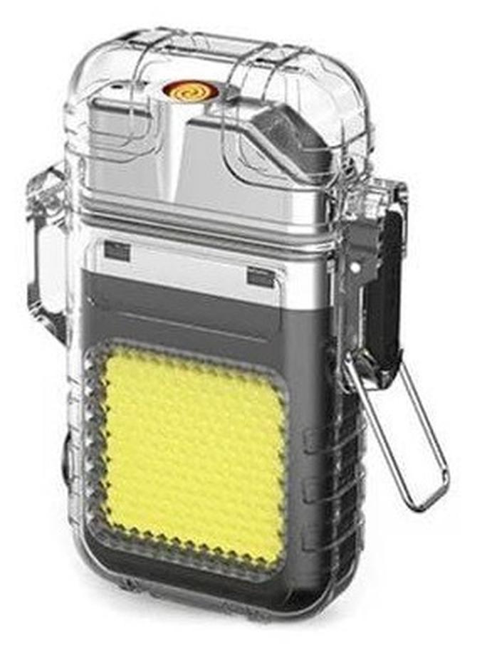 2 في 1 سلسلة مفاتيح LED قابلة لإعادة الشحن مع ولاعة - Image 1