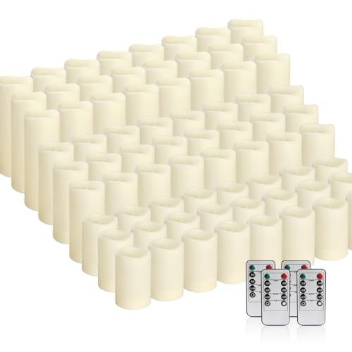 CLTNIKET 72-Pack LED Flameless Candles with Remote Control - Perfect for Home, Parties, and Special Occasions - Create a Magical Ambiance Effortlessly(Three Sizes) - Image 3