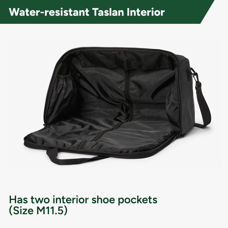 Halfday Convertible 2-in-1 Garment Duffel Weekender Bag 40L | Wrinkle-Free Travel, Hanging Suit Compartment, Shoe Pockets, Trolley Sleeve. Durable & Water-Resistant Carry-On, Shadow - Image 3