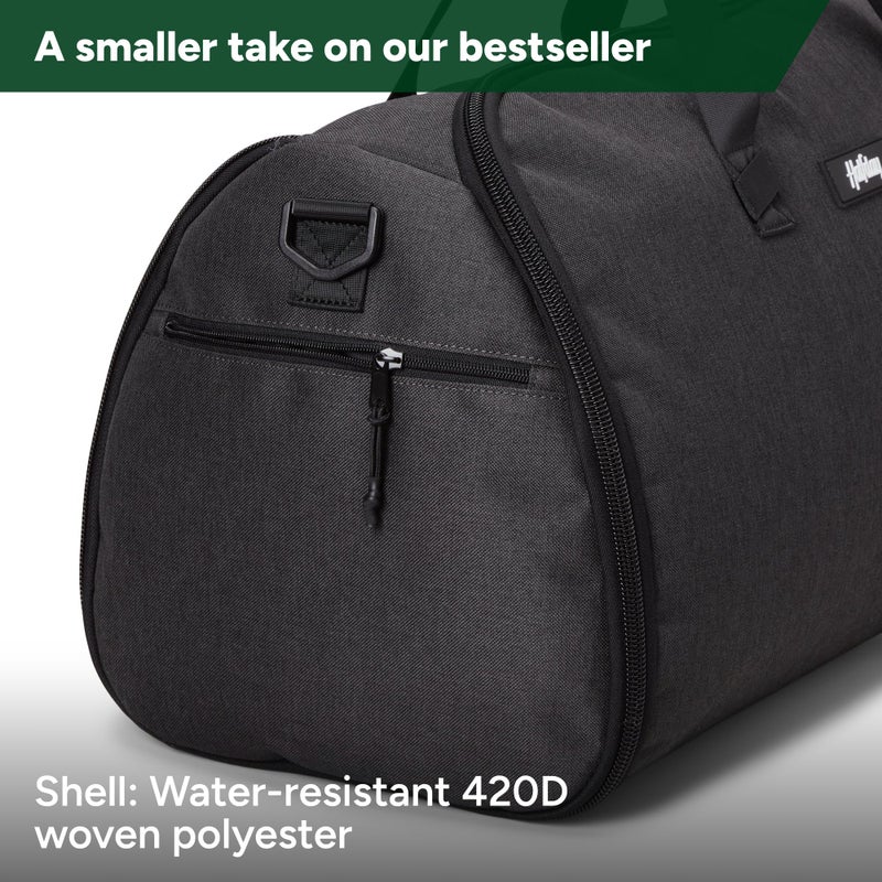 Halfday Convertible 2-in-1 Garment Duffel Weekender Bag 40L | Wrinkle-Free Travel, Hanging Suit Compartment, Shoe Pockets, Trolley Sleeve. Durable & Water-Resistant Carry-On, Shadow - Image 5