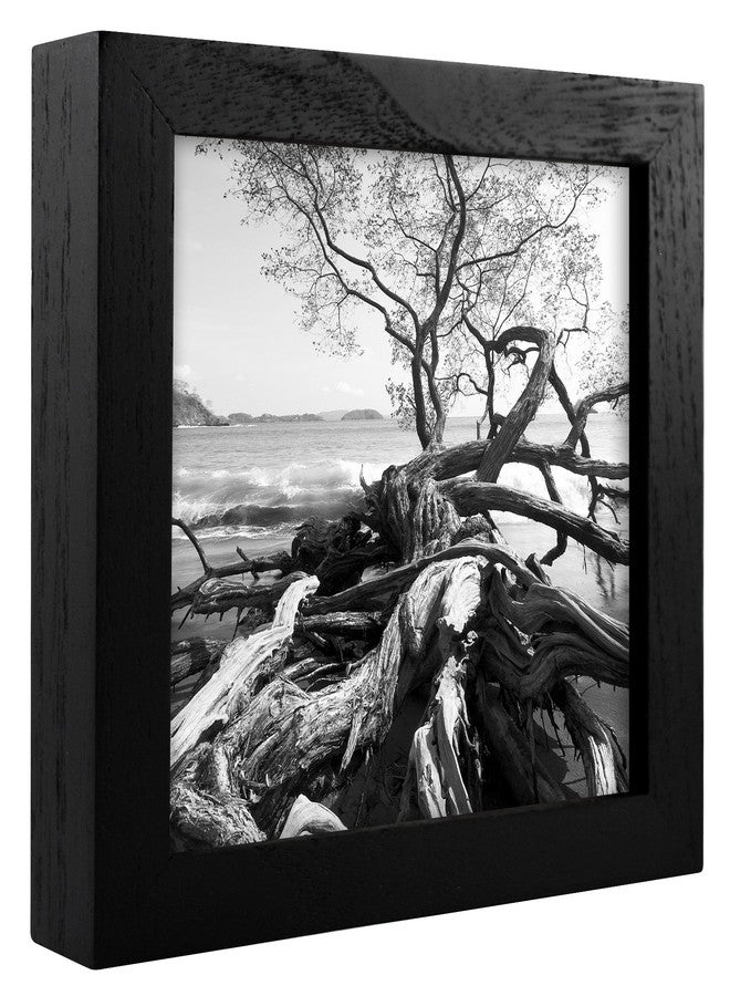 MCS Art Frame with Mat Opening, Black, 6 x 6 in - Image 3