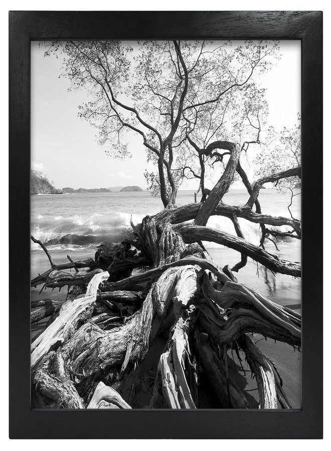 MCS Art Frame with Mat Opening, Black, 6 x 6 in - Image 2