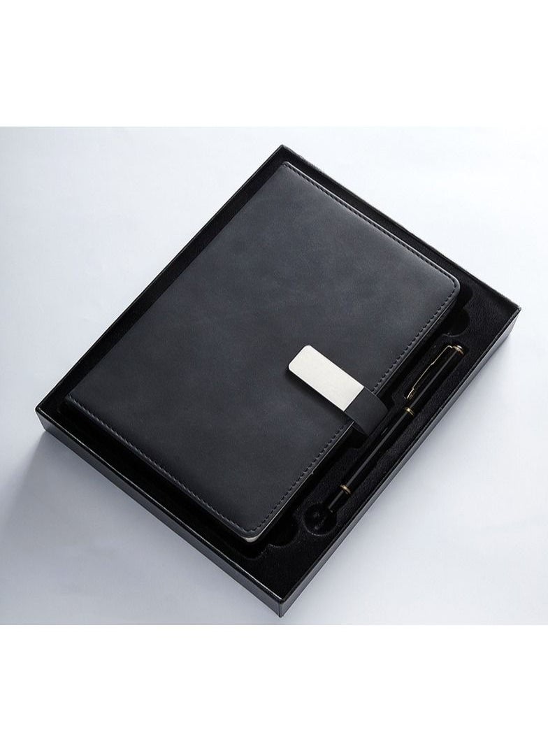NANAO - A5 Hard Cover Compact Ruled Notebook 200 Pages with Pen Gift Box - Image 1