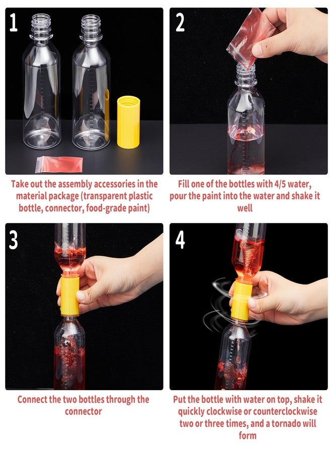 Arrowbash 2 Sets Tornado Makers, Plastic Cyclone Tube Vortex Connector, Tornadoes in a Bottle, Mini Hurricane Water Vortex Makers for Scientific Experiments Test Nature Gift - Image 4
