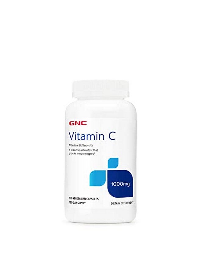 GNC Vitamin C 1000Mg 180 Capsules Supports Healthy Immune System - Image 1