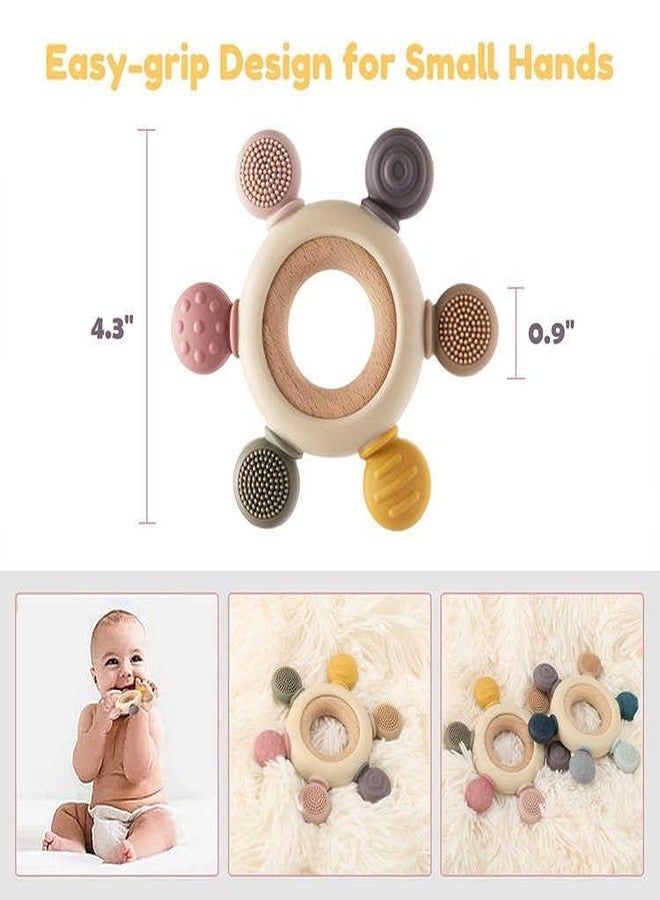 BKQPTL Baby Sensory Teether Toy – Montessori Chewing & Mouthing Toy for Newborns, Infants & Toddlers 0 to 18 Months, BPA-Free & Safe Gift for Babies (Multicolor) - Image 3