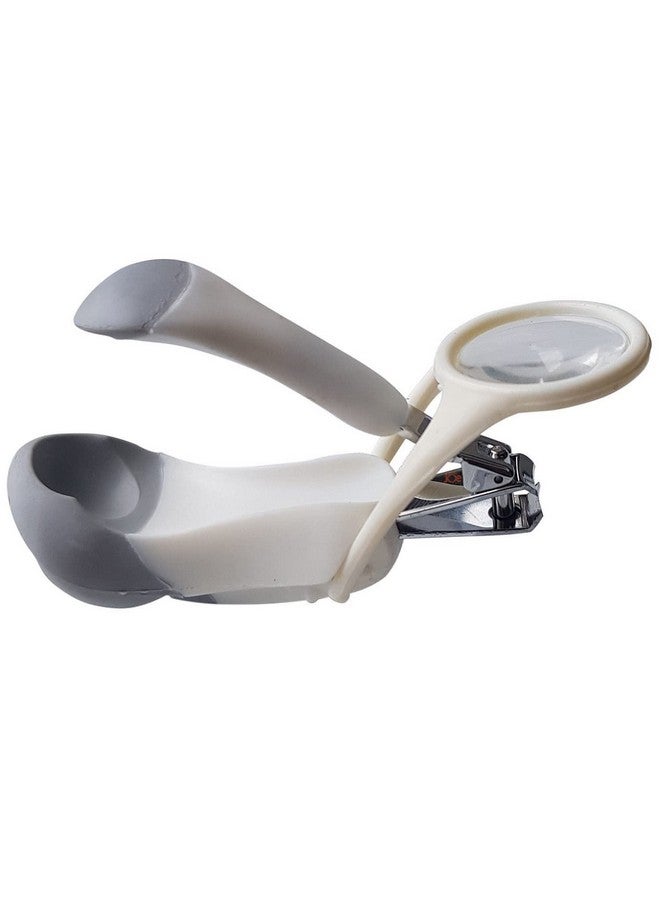 JUNIOR JOE Baby Nail Clipper with Magnifier Glass (Grey) - Image 1