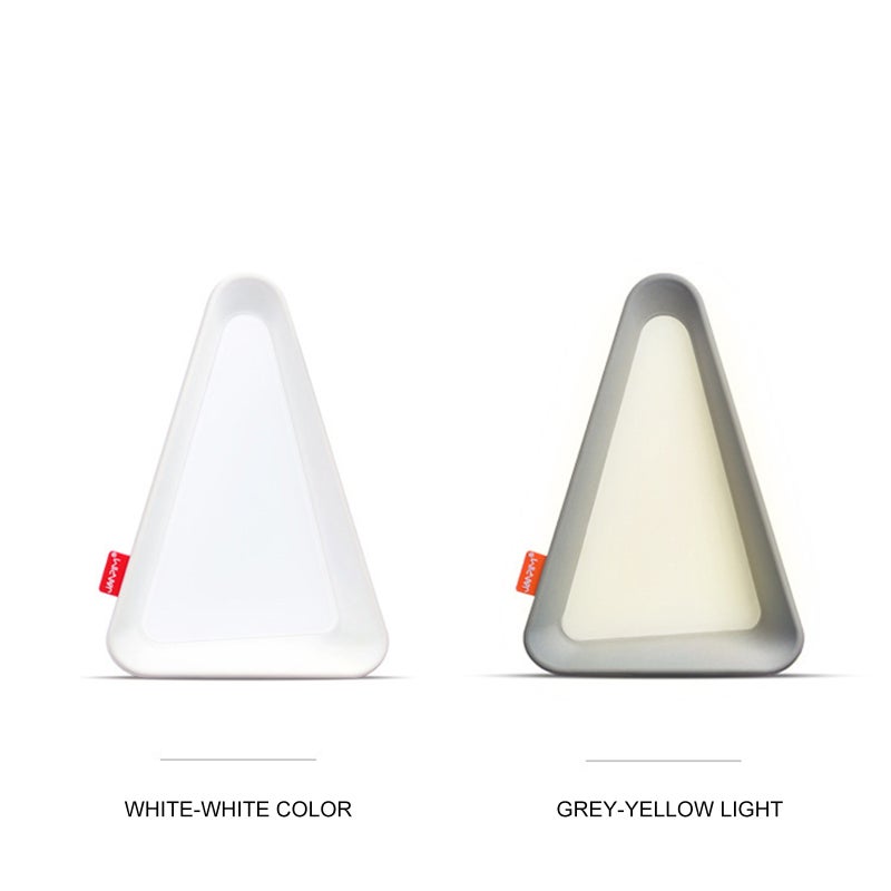 Night Light: White ABS Food-grade Material 3 Brightness Modes - Rechargeable Battery Flip Lamp for Kids Nursery, Bedside Nursing, Romantic Atmosphere - Image 2