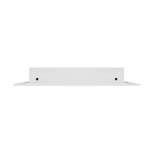 BUILDMART - 10x10 Modern AC Vent Cover - Decorative White Aluminum Air Vent - Standard Linear Slot Diffuser - Heating and Cooling Register Grille for Ceiling, Walls & Floors - Texas Buildmart - Image 3