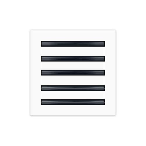 BUILDMART - 10x10 Modern AC Vent Cover - Decorative White Aluminum Air Vent - Standard Linear Slot Diffuser - Heating and Cooling Register Grille for Ceiling, Walls & Floors - Texas Buildmart - Image 1