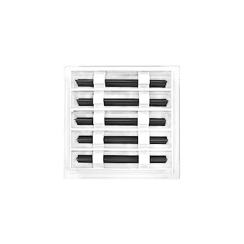 BUILDMART - 10x10 Modern AC Vent Cover - Decorative White Aluminum Air Vent - Standard Linear Slot Diffuser - Heating and Cooling Register Grille for Ceiling, Walls & Floors - Texas Buildmart - Image 2