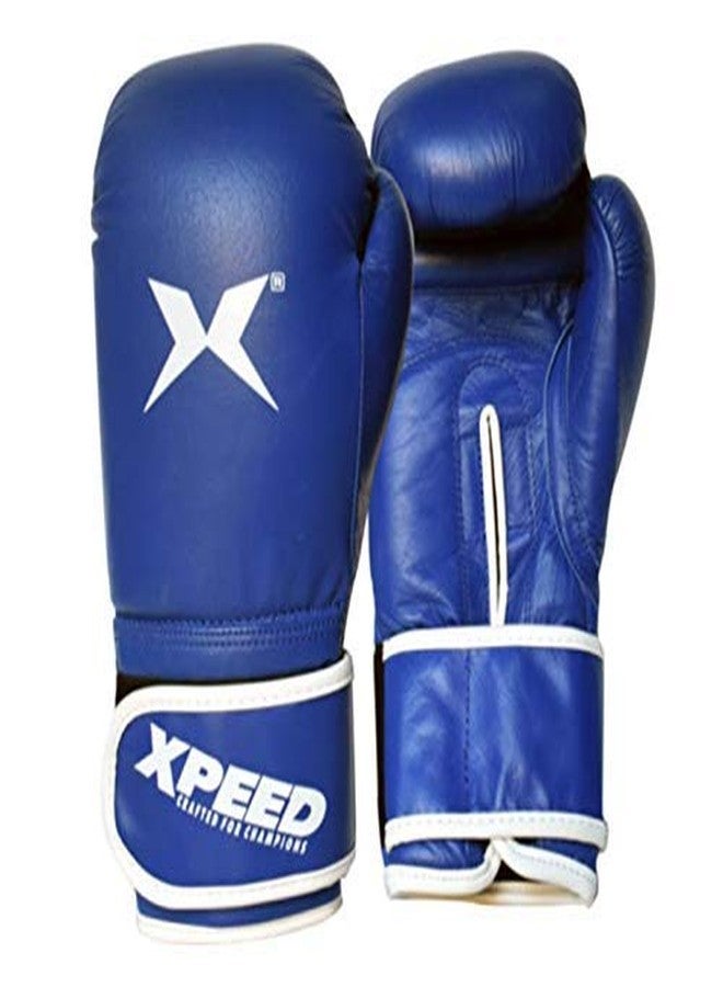 Massive Speed System Contest Boxing PU Glove (Blue, 12oz) - Image 2
