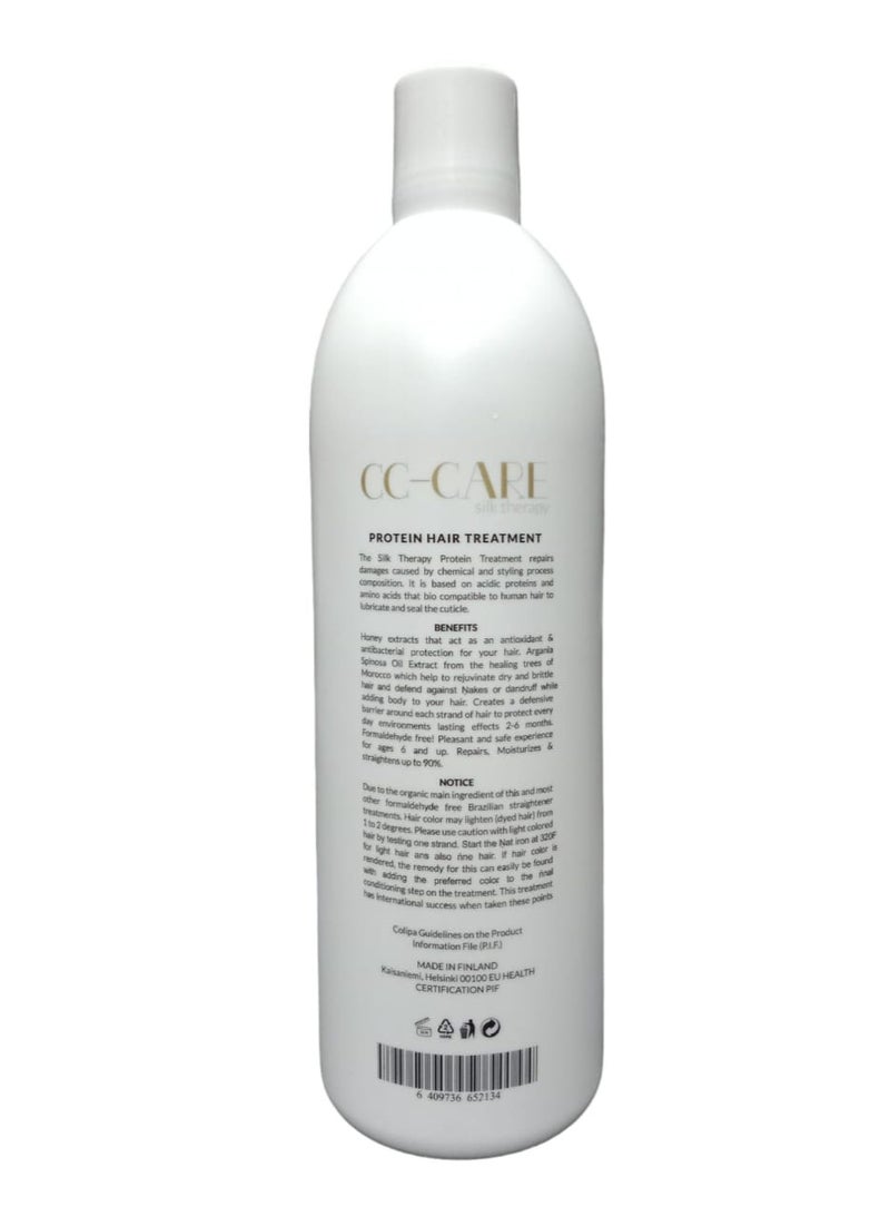 CC-CARE CC Care Silk Therapy Protein Hair Treatment Biological For Frizzy Hair 1000ml - Image 2