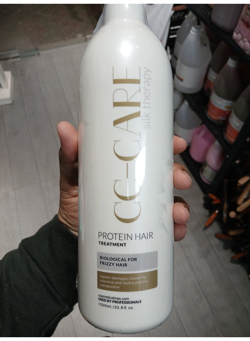 CC-CARE CC Care Silk Therapy Protein Hair Treatment Biological For Frizzy Hair 1000ml - Image 5