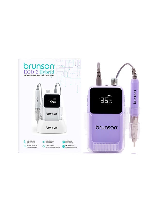 brunson Nail Drill Machine Electric Nail Drills Electric Drill Machine File Polisher Manicure 35000Rpm - Image 1