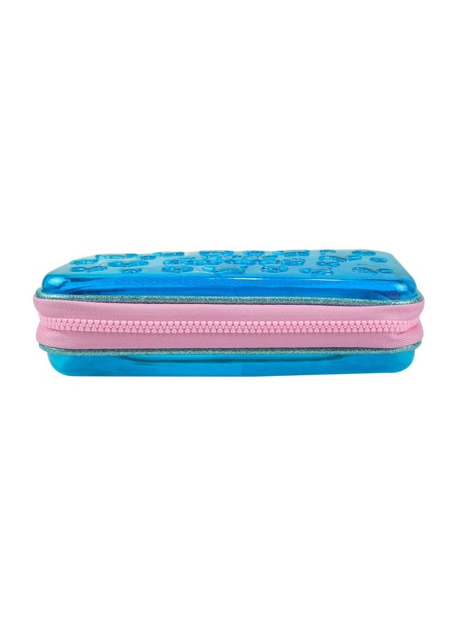 SMILY KIDDOS Smily Kiddos Pvc Transparent Hardtop Pencil Box | Star Pencil Box For Kids | Transparent Pencil Box (Black/Blue/Purple/Pink/Light Blue)  - Image 3