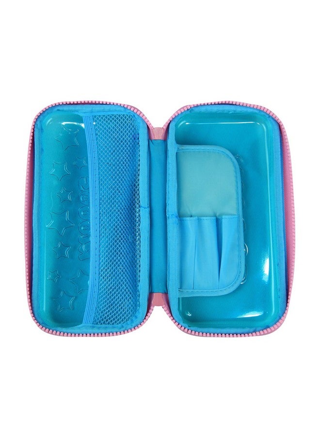 SMILY KIDDOS Smily Kiddos Pvc Transparent Hardtop Pencil Box | Star Pencil Box For Kids | Transparent Pencil Box (Black/Blue/Purple/Pink/Light Blue)  - Image 4