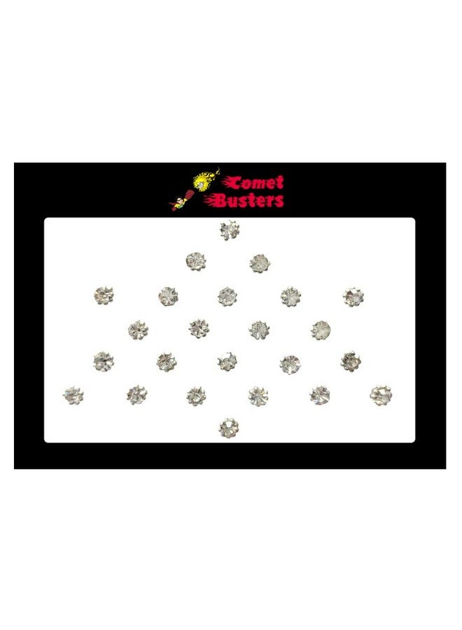 Comet Busters Beautiful Handicrafted Silver Dot Bindis (2.5Mm) (Bv190) - Image 3