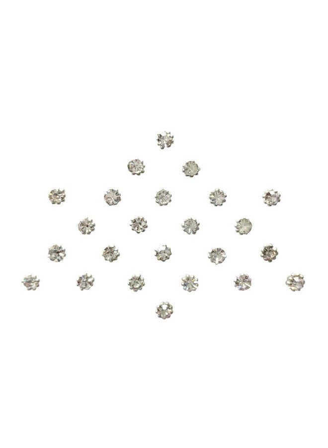 Comet Busters Beautiful Handicrafted Silver Dot Bindis (2.5Mm) (Bv190) - Image 1