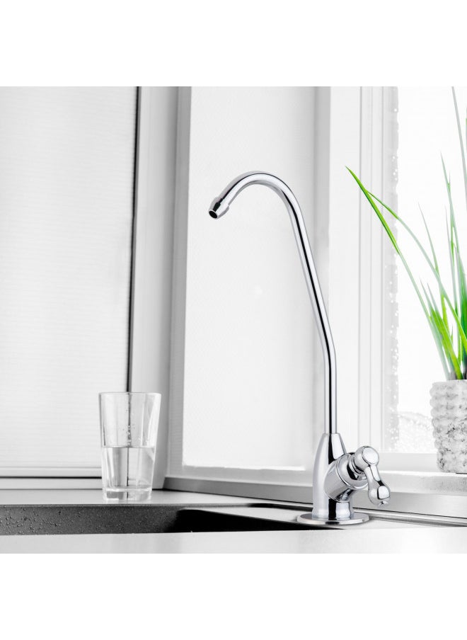 iSpring - iSpring GS1 100% Lead-Free RO Reverse Osmosis Water Filter Faucet Fit Most Water Filter Systems, Non-Air Gap Single Lever Handle RO Faucet, Chrome Finish - Image 1